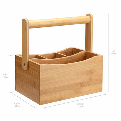 Inttox-🎍🧺 Organisateur Pliable en Bambou Naturel
