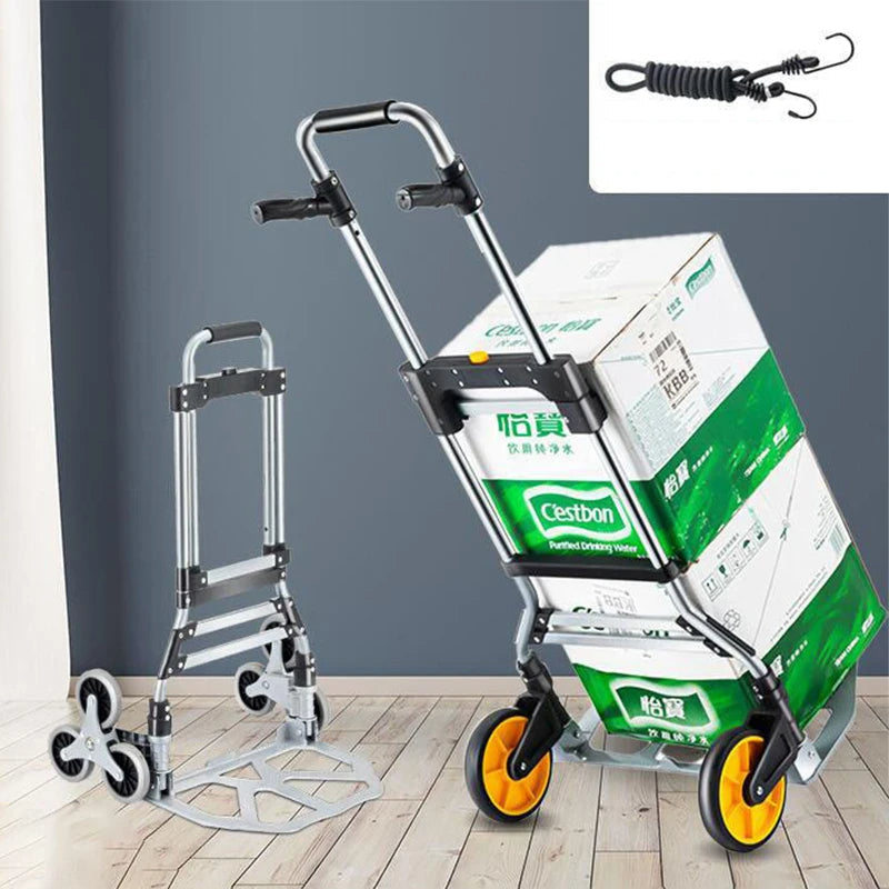 Inttox-🛒 Chariot Pliable Ultra-Robuste 🚚 – Charge Max 120 kg & Hauteur Réglable
