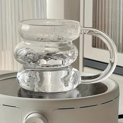 Inttox-Tasse en Verre Transparent à Rayures - Inttox