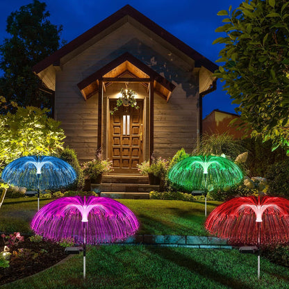 Inttox- Lampes solaires de jardin forme de méduses