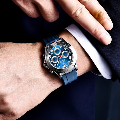 ⌚ BENYAR – Montre de Sport pour Hommes 🏋️ | Chronographe à Quartz ⏱️ | Acier Inoxydable 🔩 | Étanche 30M 💧 | Style Moderne & Élégant