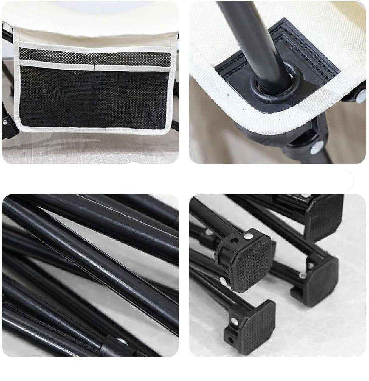 Inttox-🪑 Chaise de Camping Pliable & Confort Premium – Légère et Facile à Transporter