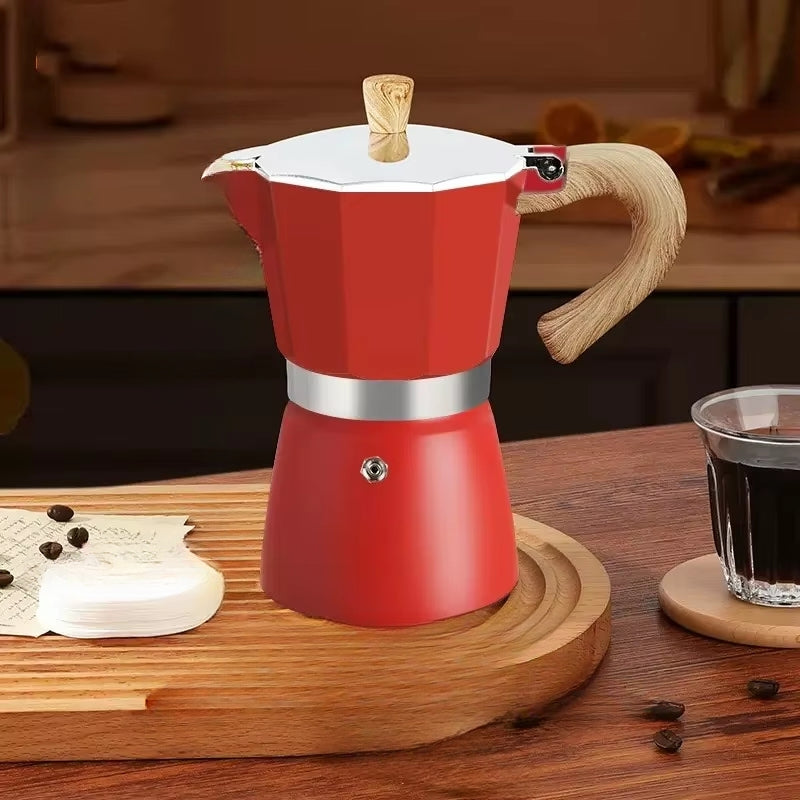 Inttox-Cafetière Moka Classique, Facile à Utiliser et Nettoyer, 6 Tasses