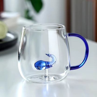 Inttox-🥤3  Verre Animal Mignon en Borosilicate – Cadeau Original et Tendance ! 🎁✨