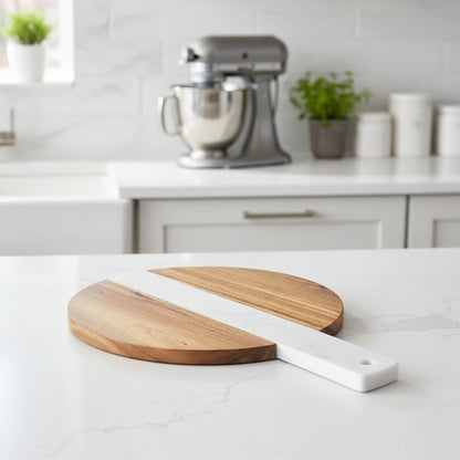 Inttox-Planche à Découper en Bois d’Acacia Naturel