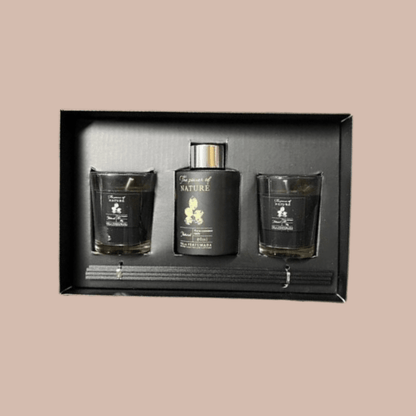 Inttox-Coffret Cadeau Premium Bougies et Diffuseur - Senteur Sophistiquée