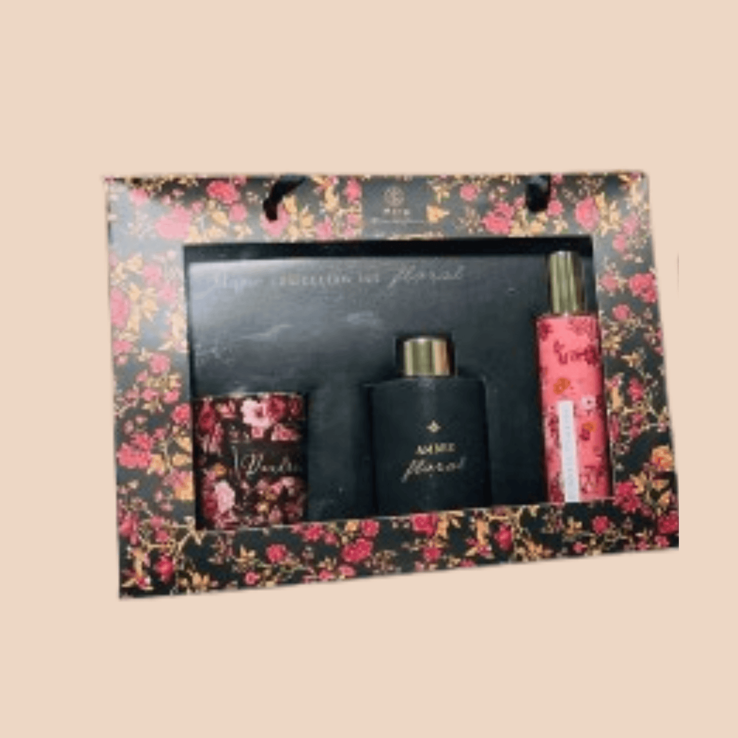 Inttox-Collection Cadeau Floral - Set de Parfums et Bougies Édition Élégante