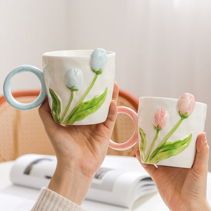 Inttox-🌷 2 Tasses en céramique tulipe Inttox