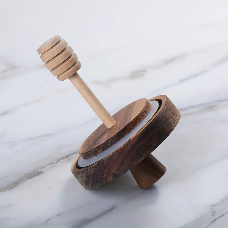 🍯 Inttox – Pots de miel en verre avec couvercle en bois & tige d’agitation 🐝