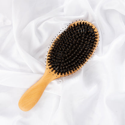 Inttox-Brosse à Cheveux Écologique en Bois