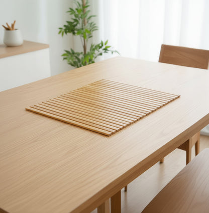 Inttox-Tapis de Bain en Bois Naturel INTTOX