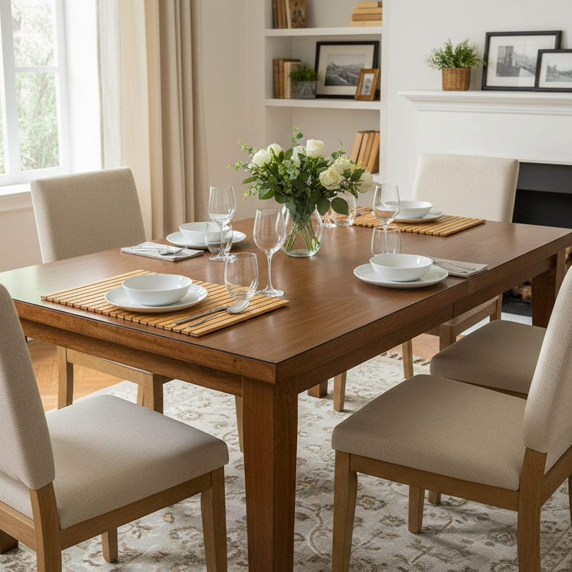 Inttox-Tapis de Bain en Bois Naturel INTTOX