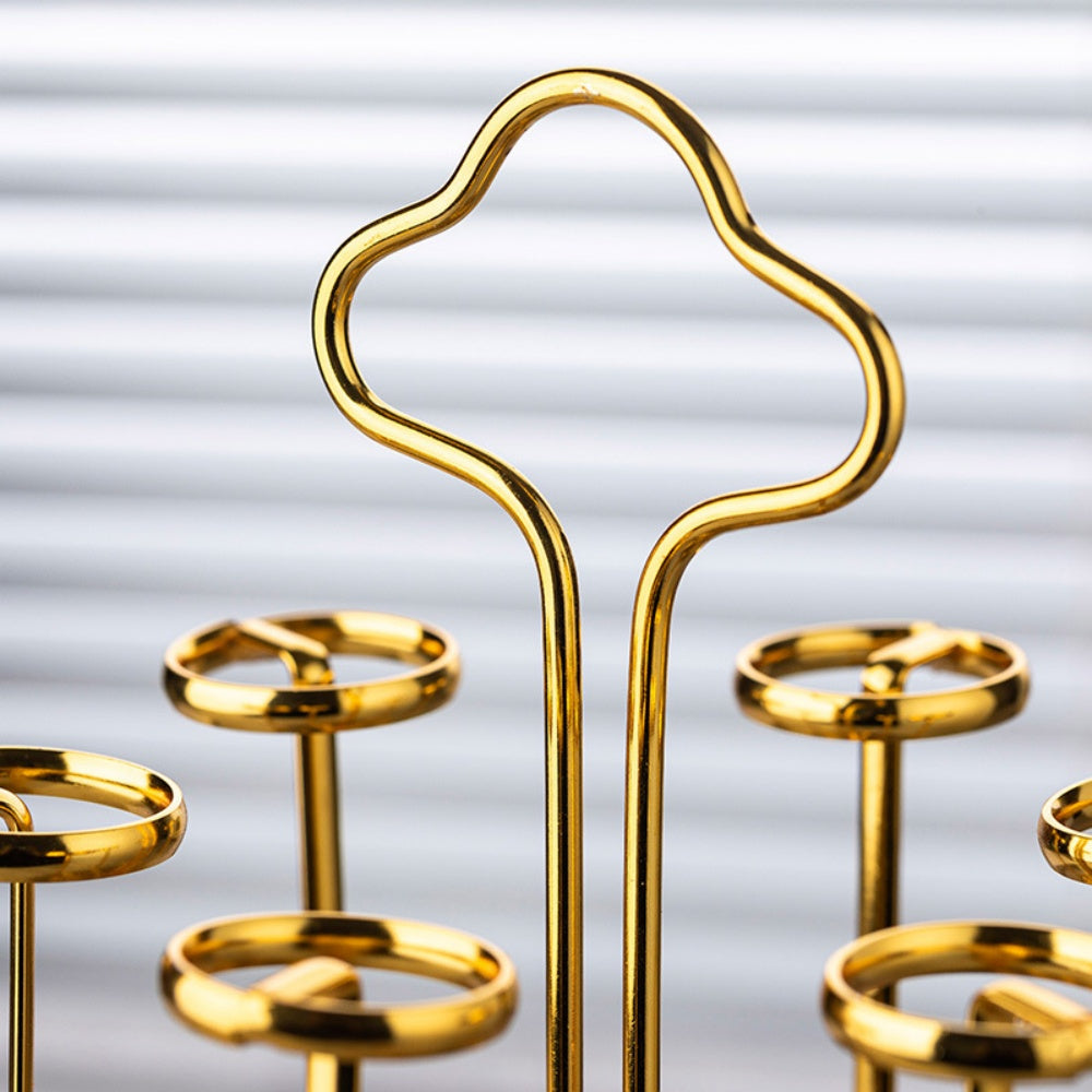Inttox-🥤 Inttox – Porte-gobelet en verre rotatif avec plateau de rangement ✨