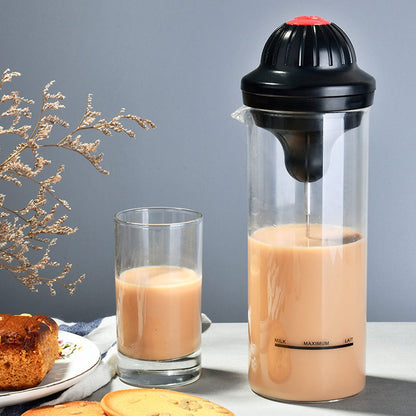 Mousseur à Lait Automatique avec Mélangeur Multifonction pour Café, Lait et Œufs – Outil Pratique pour la Cuisine
