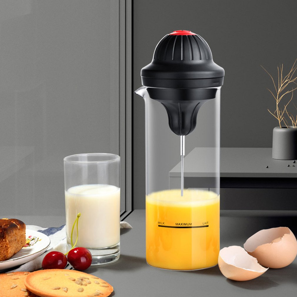 Mousseur à Lait Automatique avec Mélangeur Multifonction pour Café, Lait et Œufs – Outil Pratique pour la Cuisine