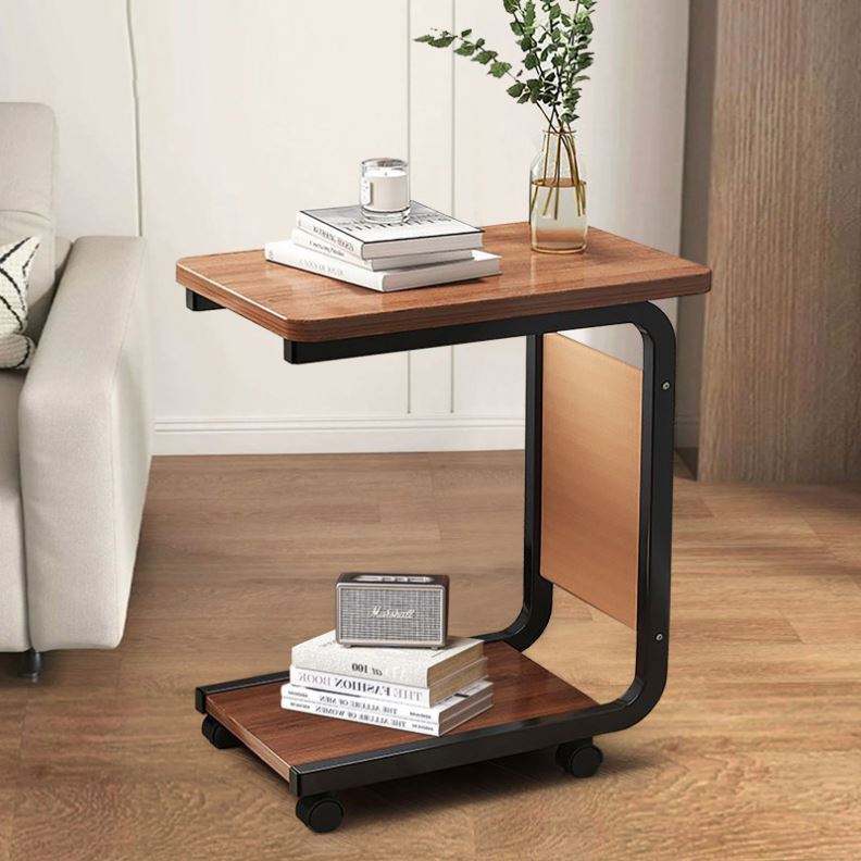 Inttox-🛋️📚 Table d’Appoint en Forme de C – Pratique, Élégante & Gain de Place ☕