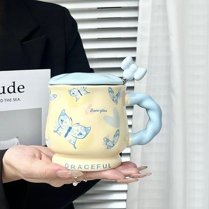 Inttox-🦋 Tasse en céramique papillon Inttox – 2 piece ✨