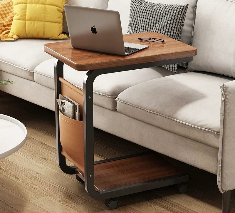 Inttox-🛋️📚 Table d’Appoint en Forme de C – Pratique, Élégante & Gain de Place ☕