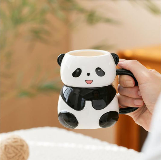 Inttox-🐼  2 Tasse en Céramique Panda –  ☕✨
