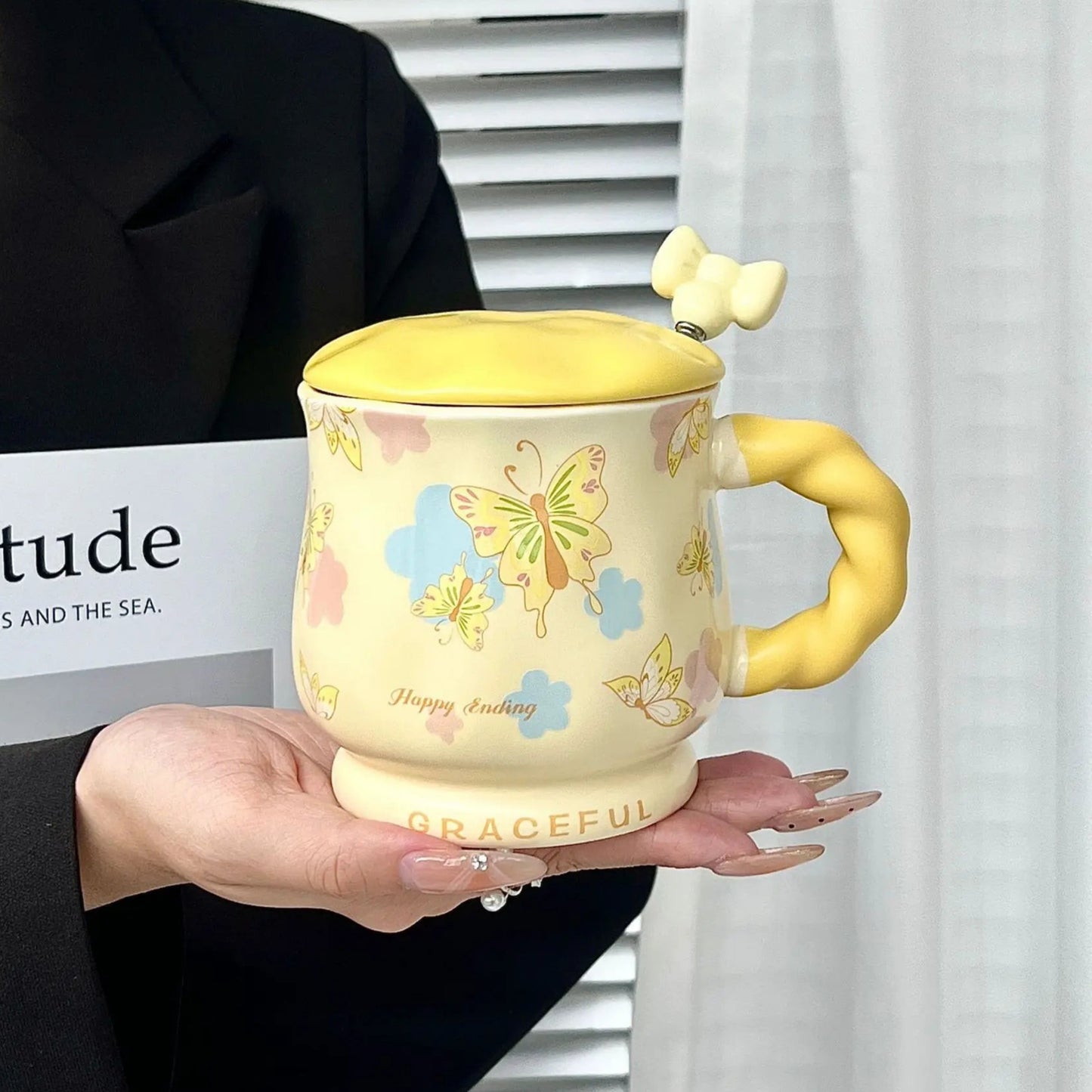 Inttox-🦋 Tasse en céramique papillon Inttox – 2 piece ✨