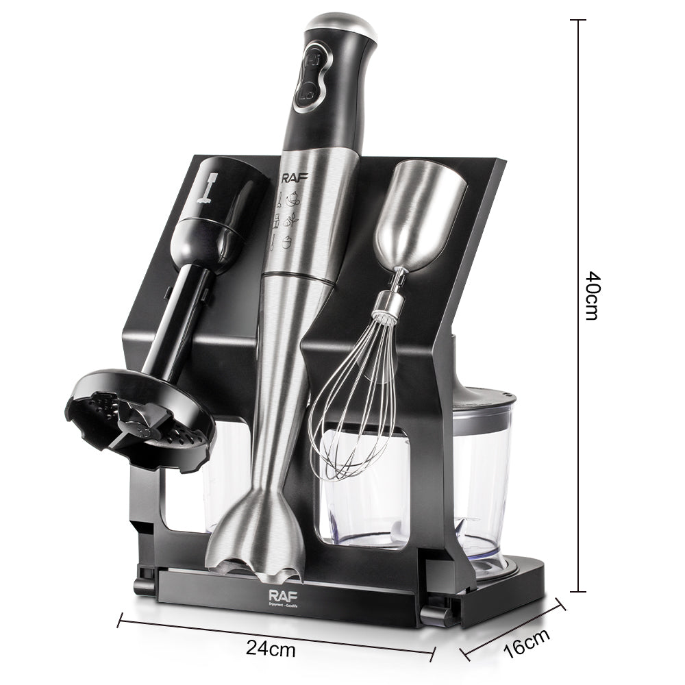 Inttox-⚡ Mélangeur RAF 5-en-1 – Électrique Multifonctionnel avec Lame en Acier Inoxydable 🥤🍳