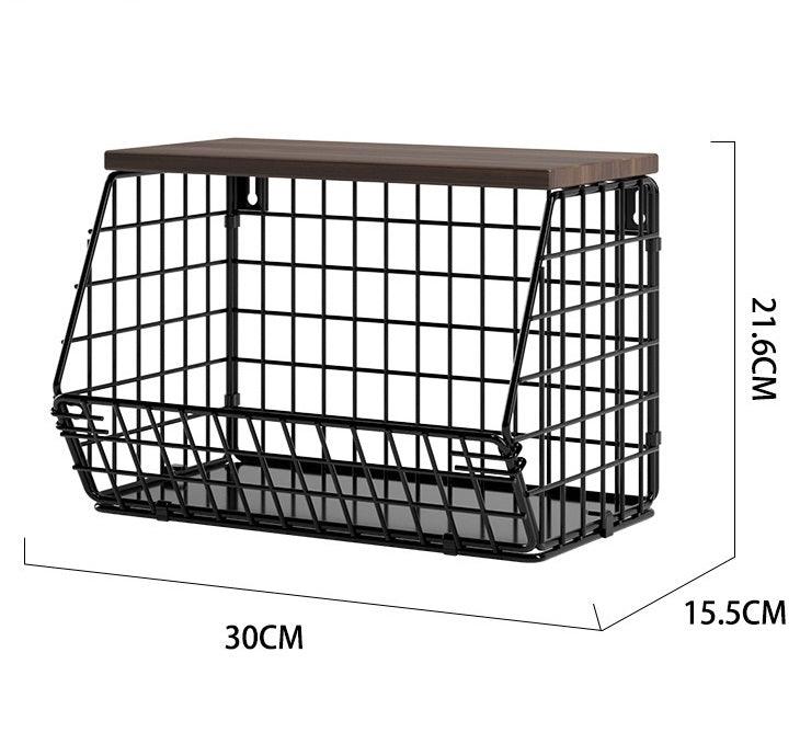 Inttox-Cadre de Rangement Multifonctionnel Empilable pour Légumes et Fruits, Panier de Rangement pour Salle de Bain, 2 Pièces