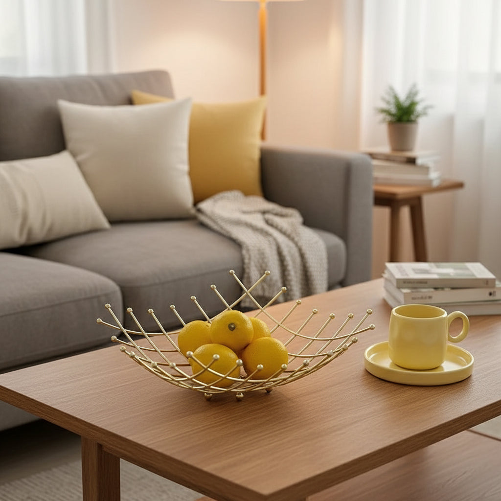 Inttox-🍇 Plateau à Fruits en Acier Inoxydable Élégant