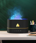 Inttox-Diffuseur d'Huiles Essentielles Flame avec Veilleuse à Flamme - Relaxation et Aromathérapie Apaisante - Inttox