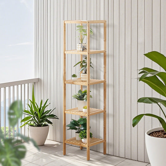 Inttox-🌿 Support d’affichage de plantes en bambou Inttox