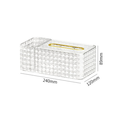 Inttox-Boîte à Mouchoirs Multifonction Transparente pour la Maison et le Bureau