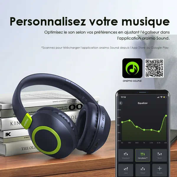 oraimo BoomPop2S Casque supra-auriculaires