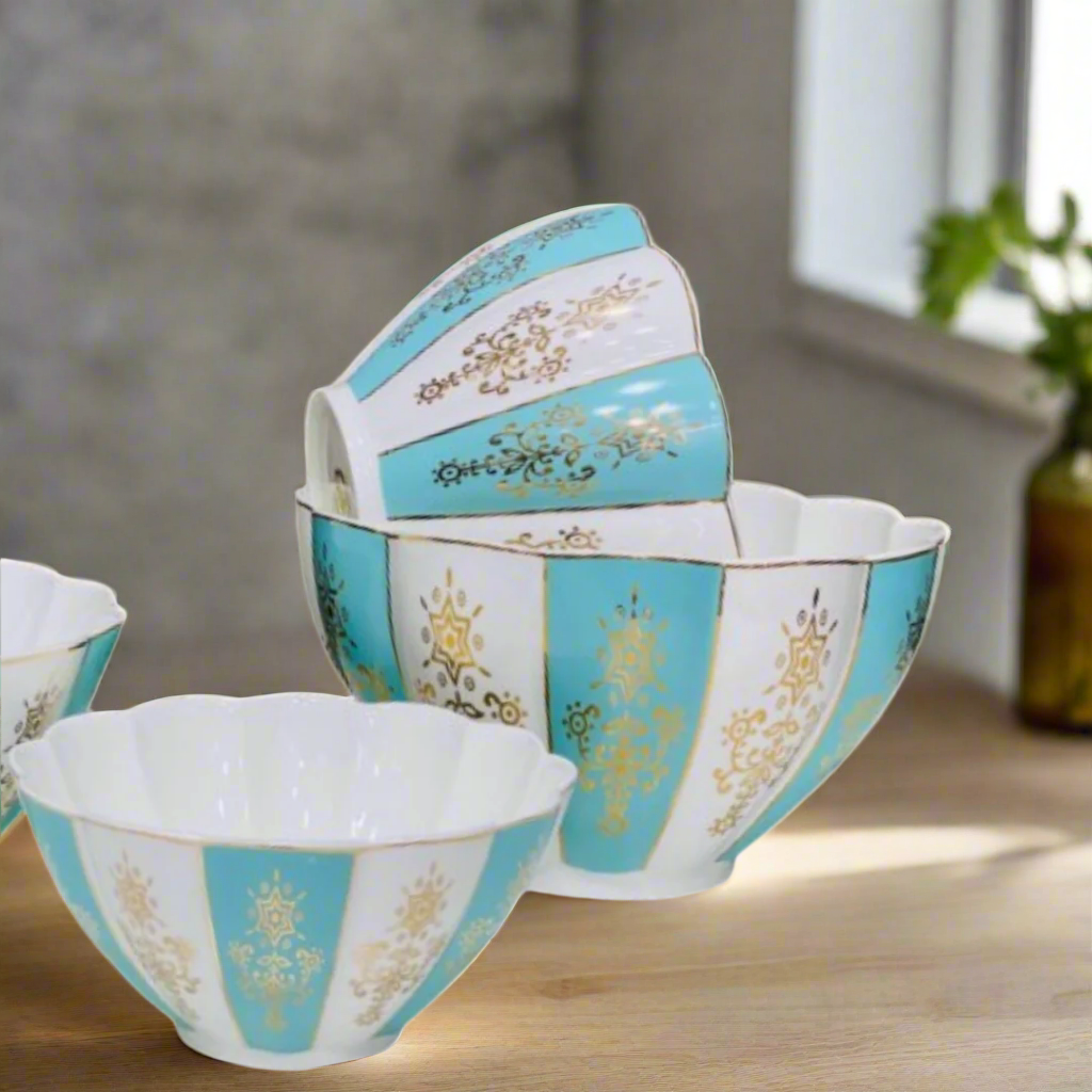 Inttox-🏺 Set de Saladiers en Porcelaine - 4 piece ✨