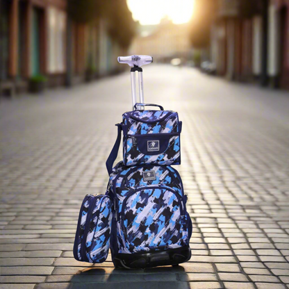 Inttox-🎒❄ Ensemble sac à dos à roulettes 3 pièces