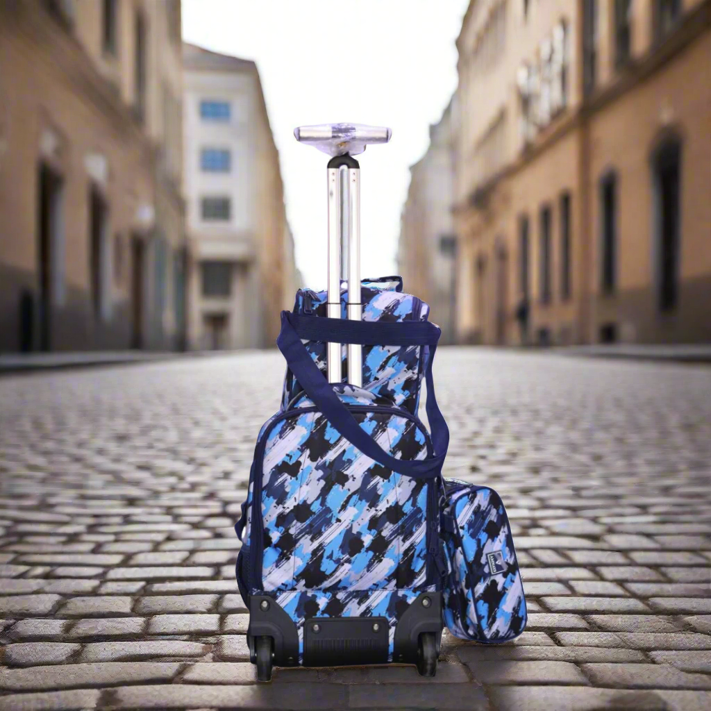 Inttox-🎒❄ Ensemble sac à dos à roulettes 3 pièces
