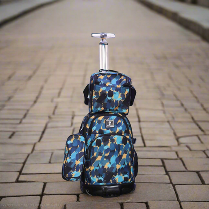 Inttox-🎒❄ Ensemble sac à dos à roulettes 3 pièces