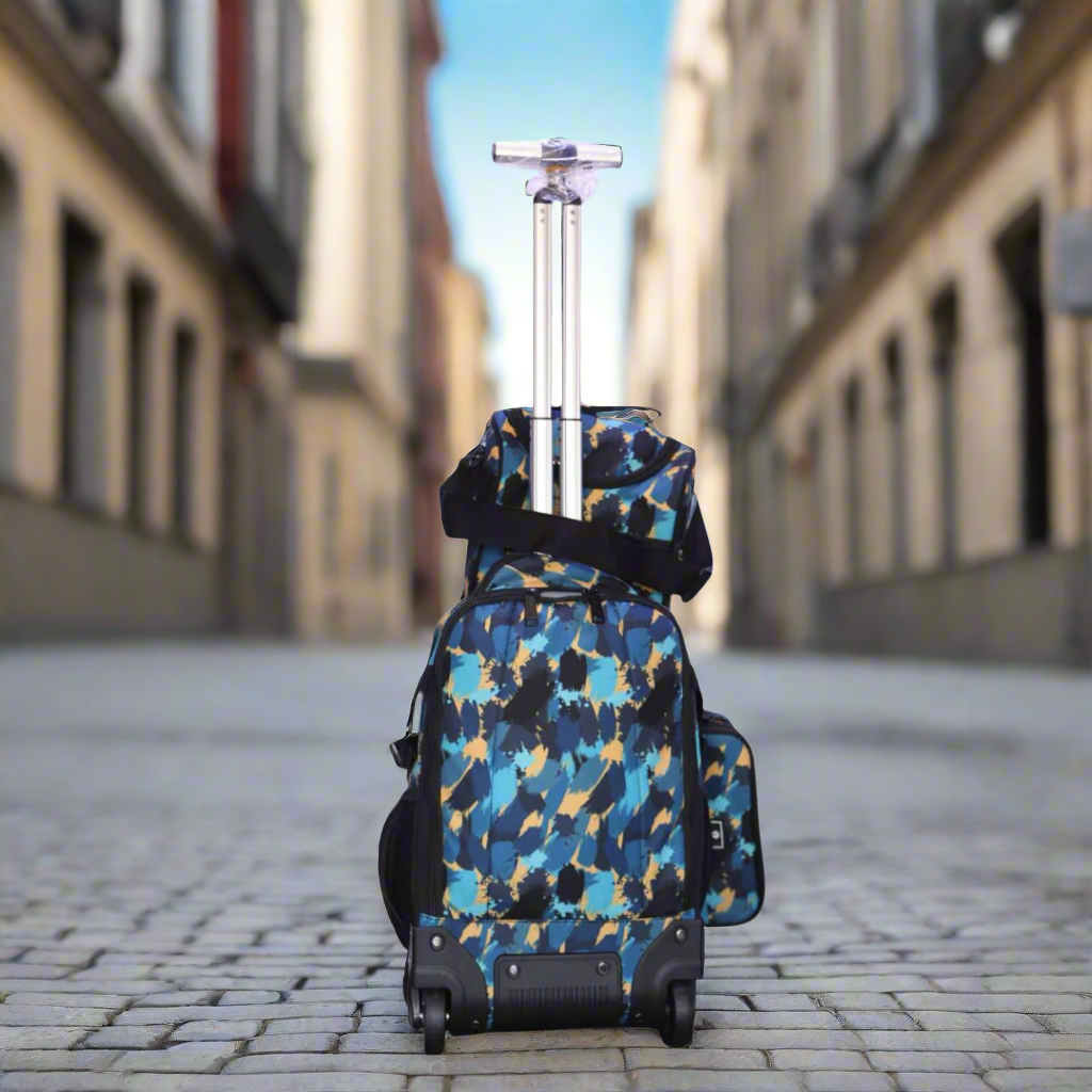 Inttox-🎒❄ Ensemble sac à dos à roulettes 3 pièces