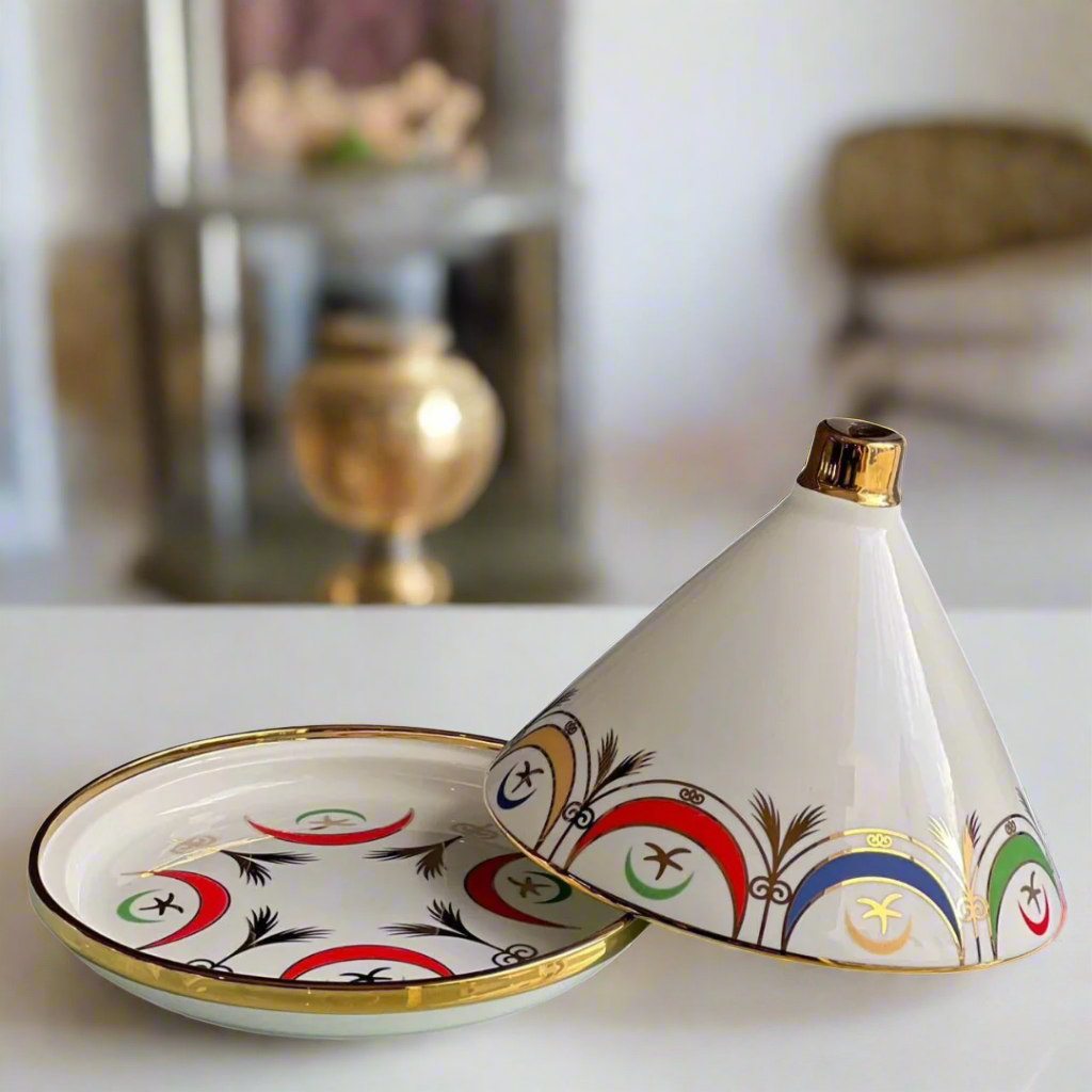 Inttox-🌟 Tajine Marocain Coloré en Céramique Inttox 🍽️✨