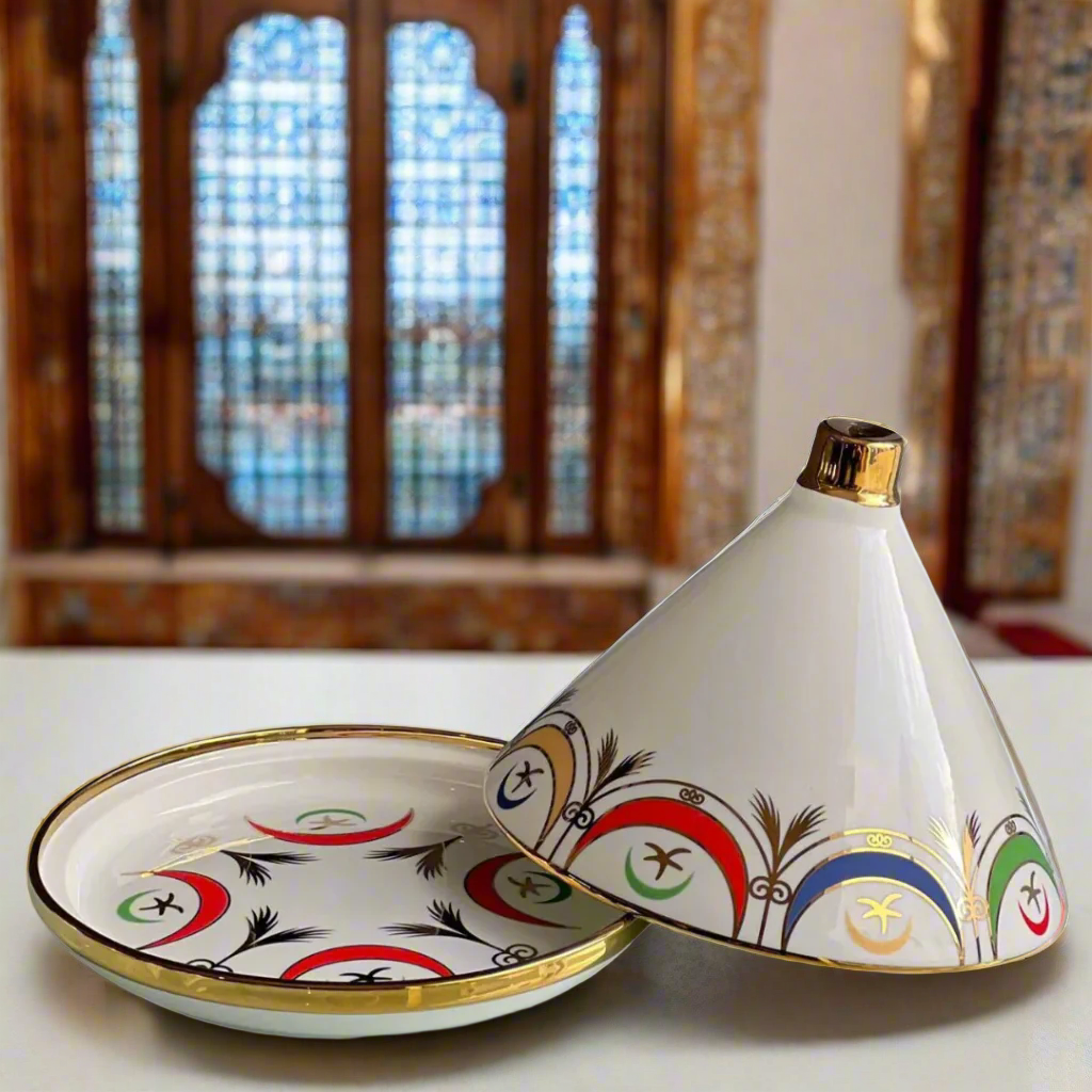 Inttox-🌟 Tajine Marocain Coloré en Céramique Inttox 🍽️✨
