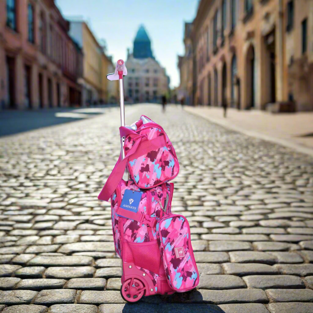 Inttox-🎒❄ Ensemble sac à dos à roulettes 3 pièces