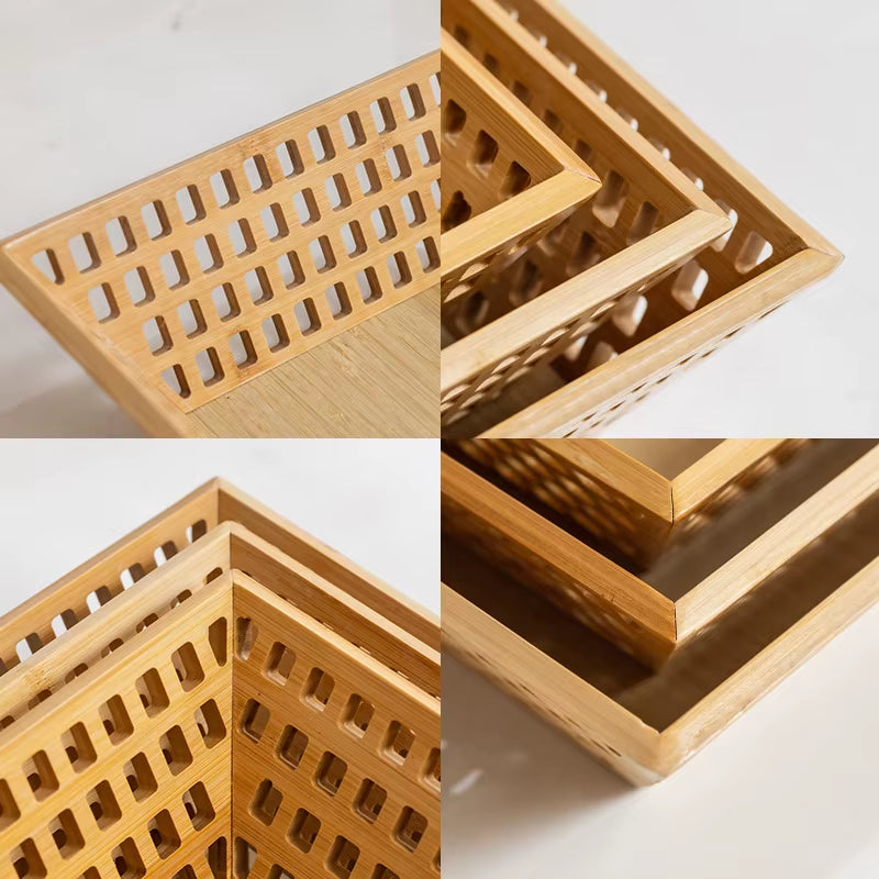 Inttox-🥖🍎 Panier Inttox en Bambou – 3 piece