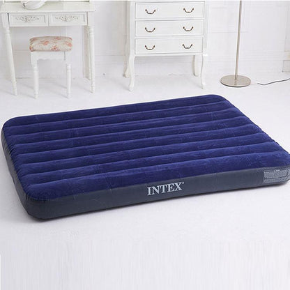 Inttox-Matelas Gonflable Intex Classic Downy Airbed, Série Queen