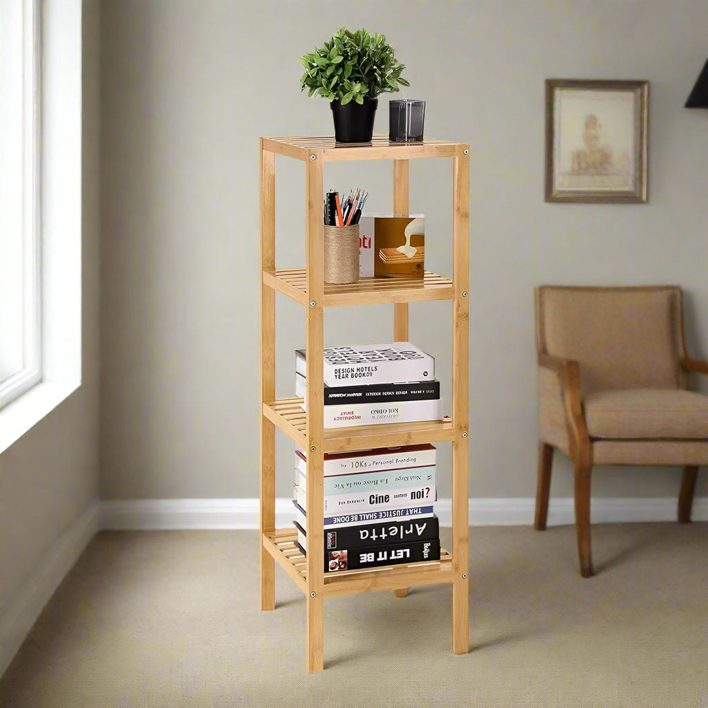 Inttox-🌿 Support d’affichage de plantes en bambou Inttox