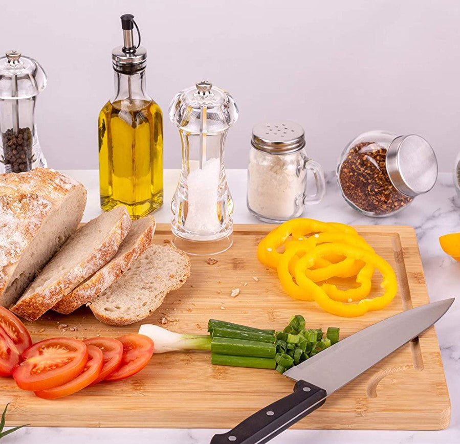 Inttox-Planche à Découper en Bambou Organique