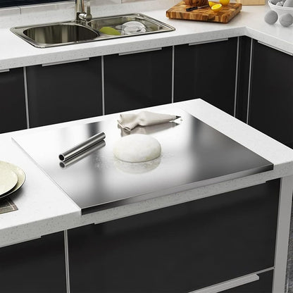 Inttox-Grande Planche à Découper Multifonctionnelle en Acier Inoxydable