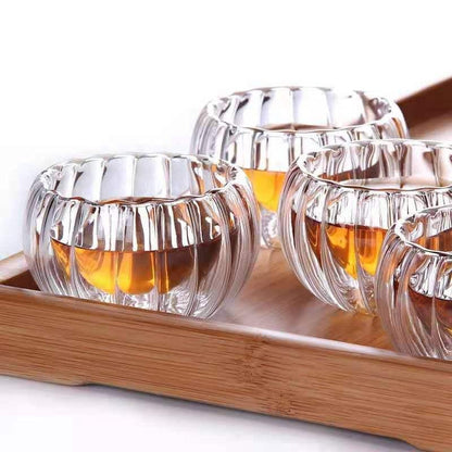 Inttox-Ensemble de Tasses à Thé en Verre Moderne - 40 ml - Lot de 6 Pièces