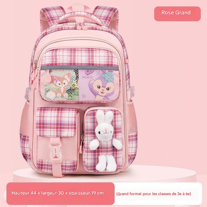 Inttox-🎒 Sac à Dos Inttox Bunny – Motif Lapin Rose, Doux & Mignon