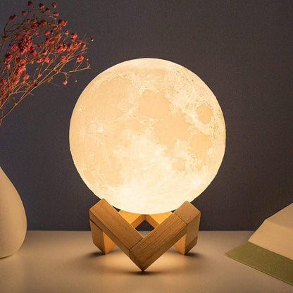 Inttox-Lampe Lune LED 3D Veilleuse Colorée pour Enfants - Inttox