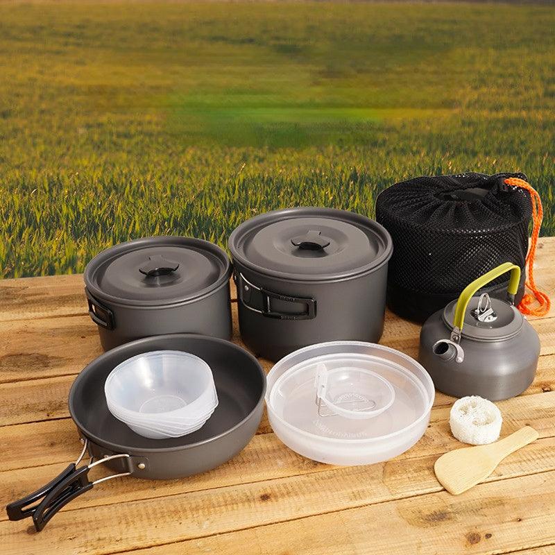 Inttox-Ustensile de Cuisine de Camping Portable en Alliage d'Aluminium - Inttox