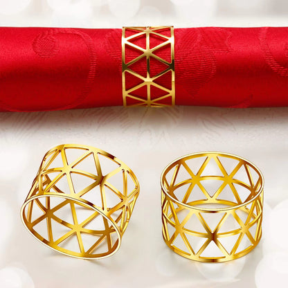 Inttox-✨ Ronds de Serviette Inttox Gold 6 piece
