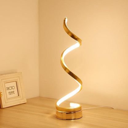 Inttox-Lampe de Table en Spirale Minimaliste Moderne